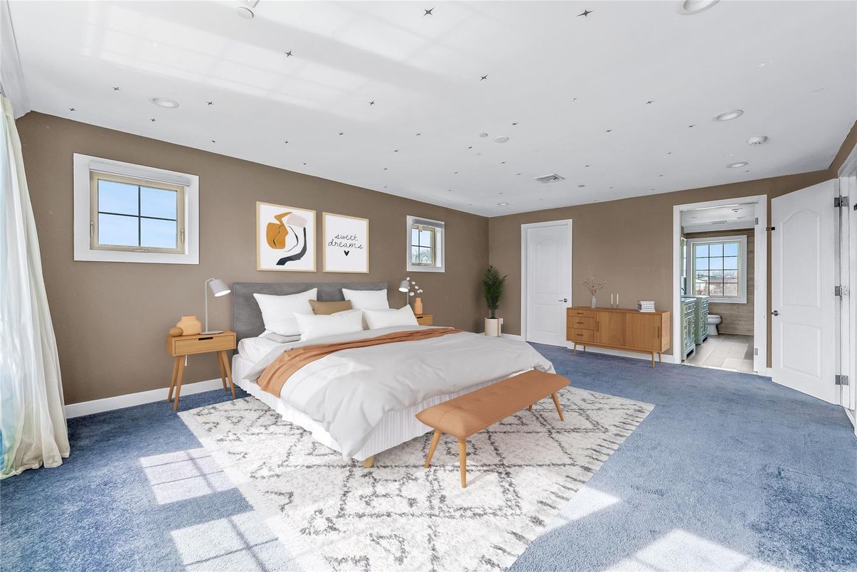 Bedroom, Interior, Recessed Lighting