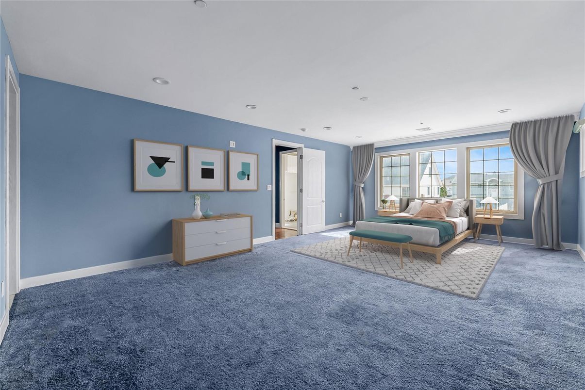 Bedroom, Interior, Recessed Lighting