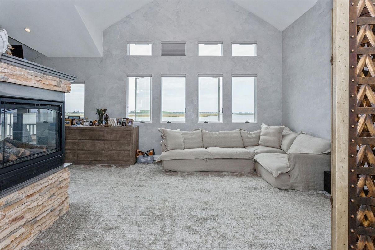 Fireplace, Interior, Living room, Recessed Lighting