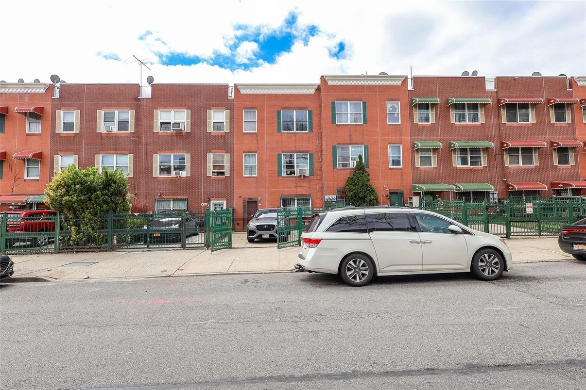 Exterior, Facade, Brick Facade, Condo Building