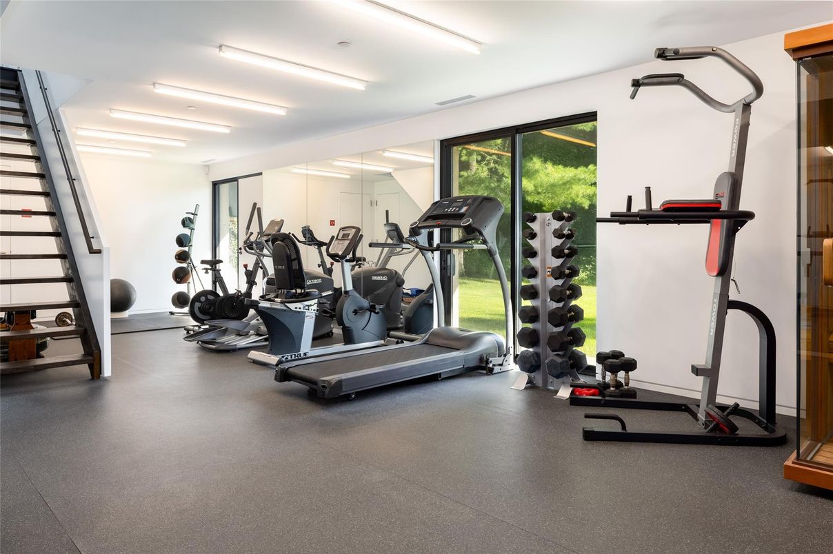 Fitness Equipment, Interior, Recessed Lighting