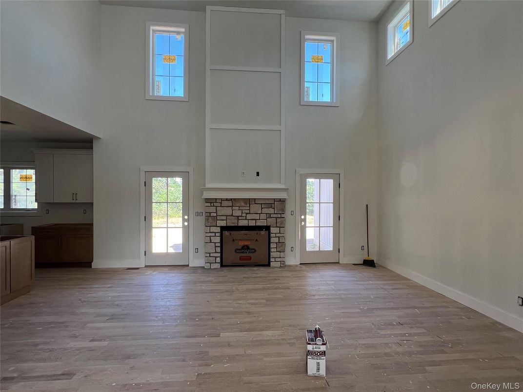 Fireplace, Interior, Wood Texture Flooring