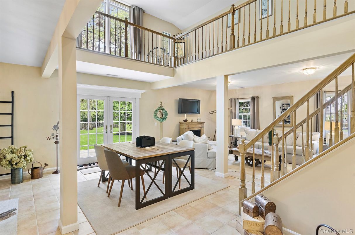 Dining room, Fireplace, Interior, Living room