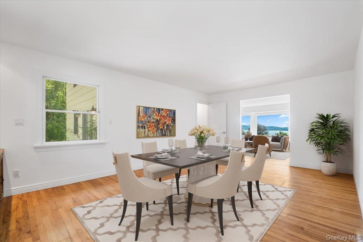 Dining room, Interior, Wood Texture Flooring