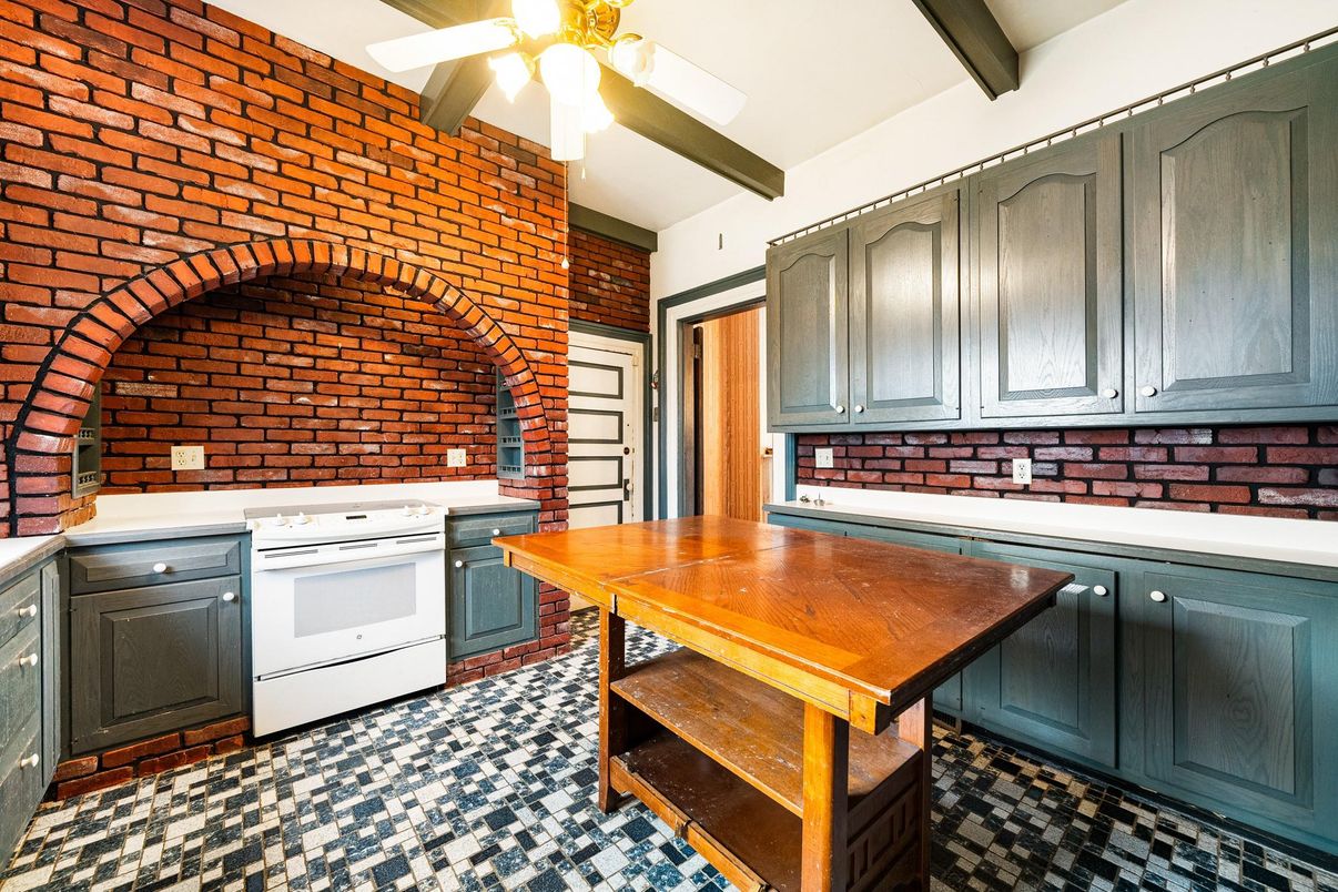Interior, Kitchen, Stone Walls