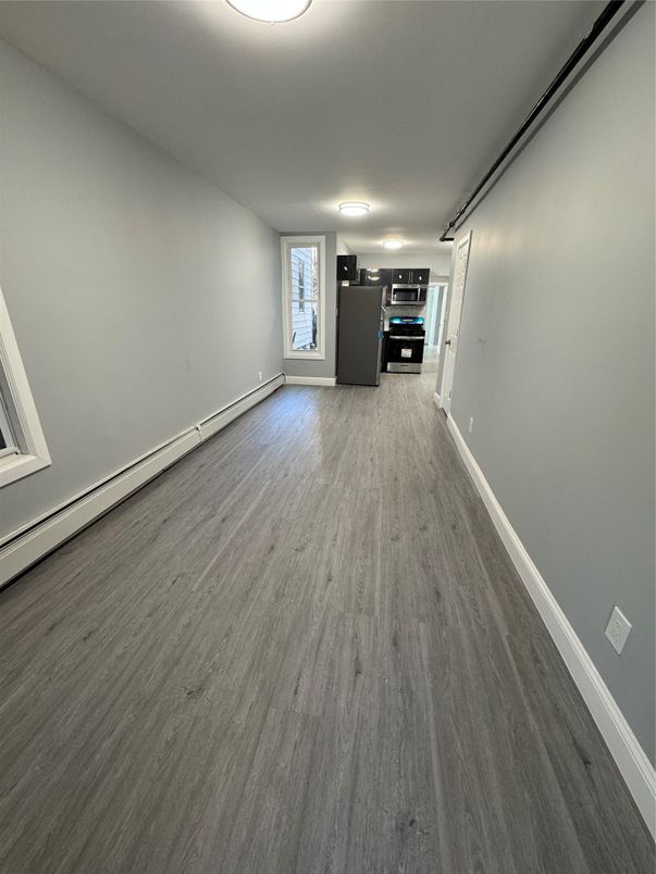 Empty room, Interior, Kitchen, Wood Texture Flooring