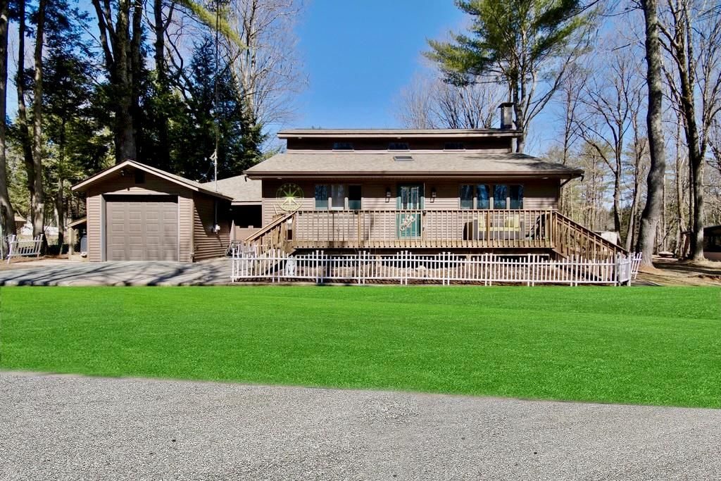 Backyard, Detached Garage, Exterior, Facade, Log Home