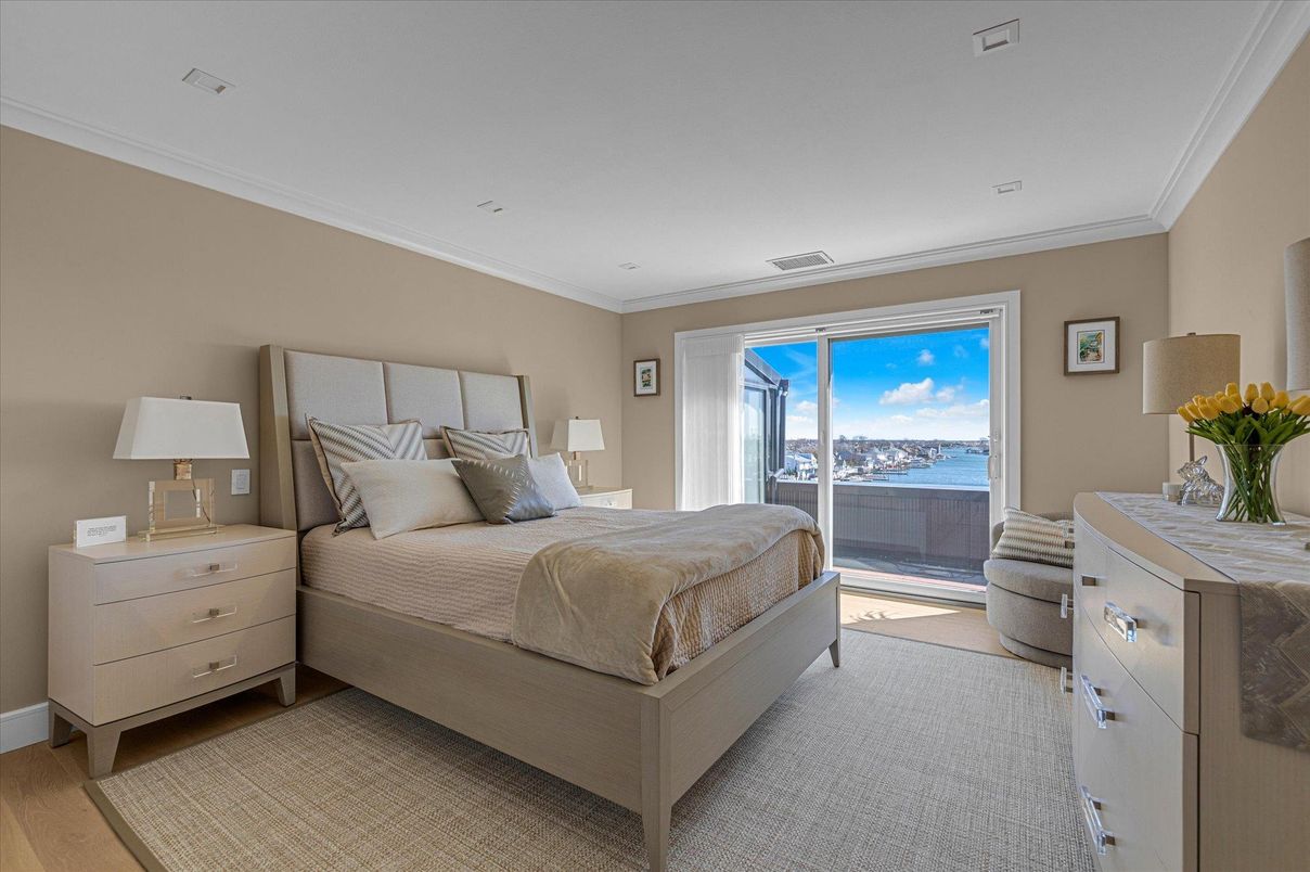 Bedroom, Interior, Water, Wood Texture Flooring
