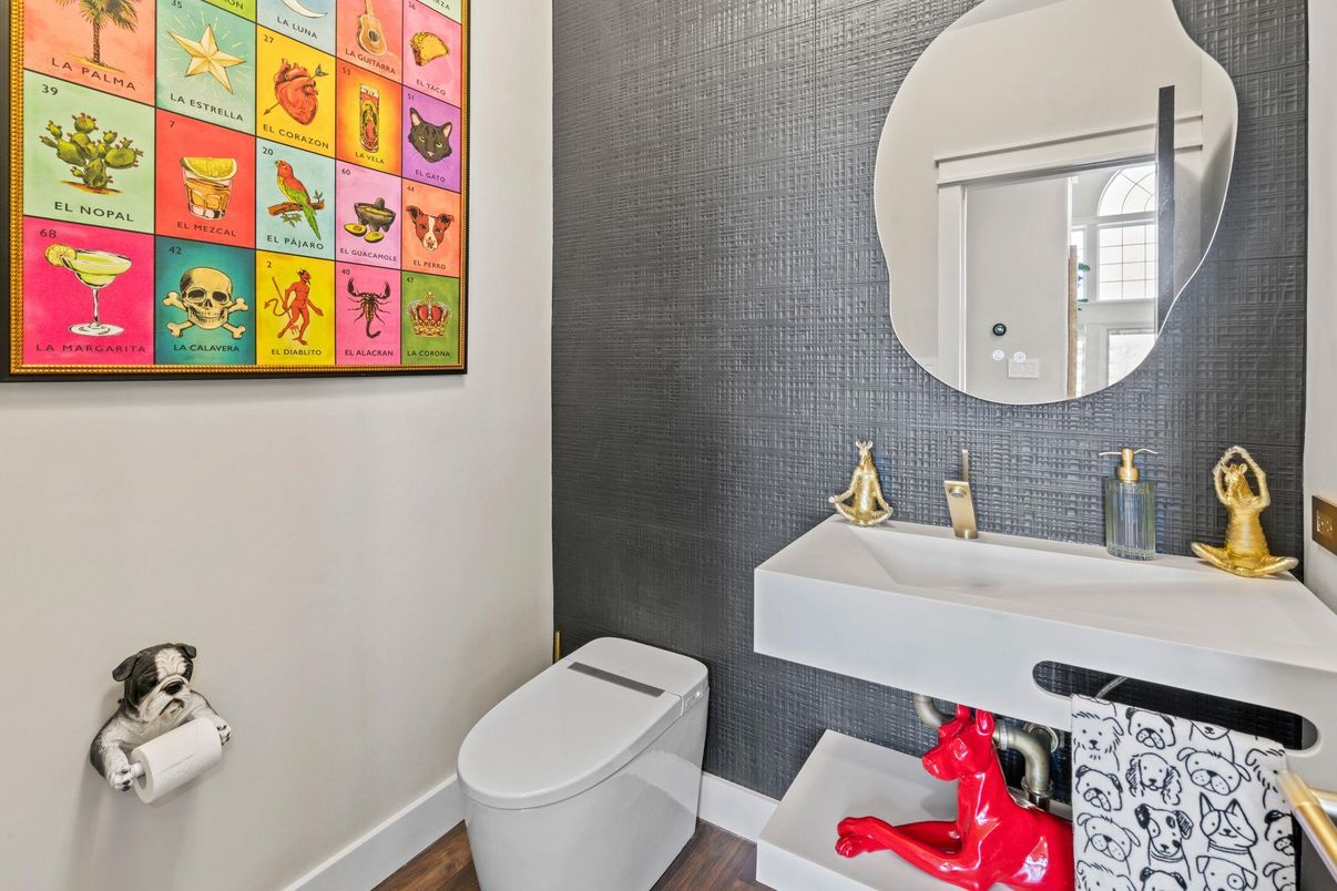 Bathroom, Interior, Wood Texture Flooring