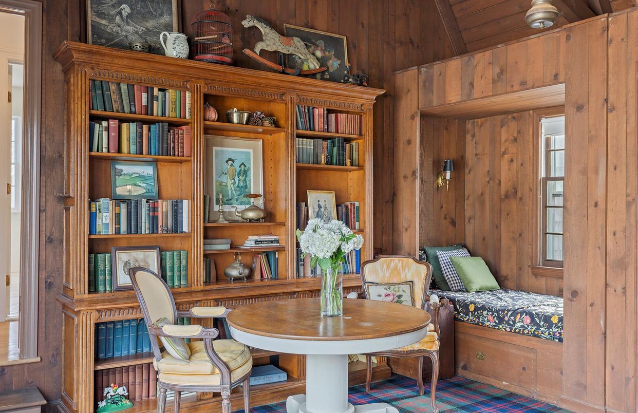 Home Office, Interior, Wooden Ceilings, Wood Texture Flooring, Wooden Walls