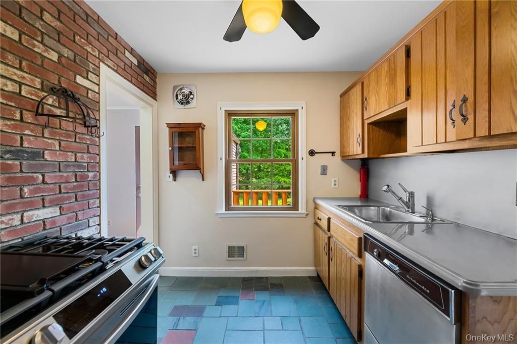 Interior, Kitchen, Stone Walls