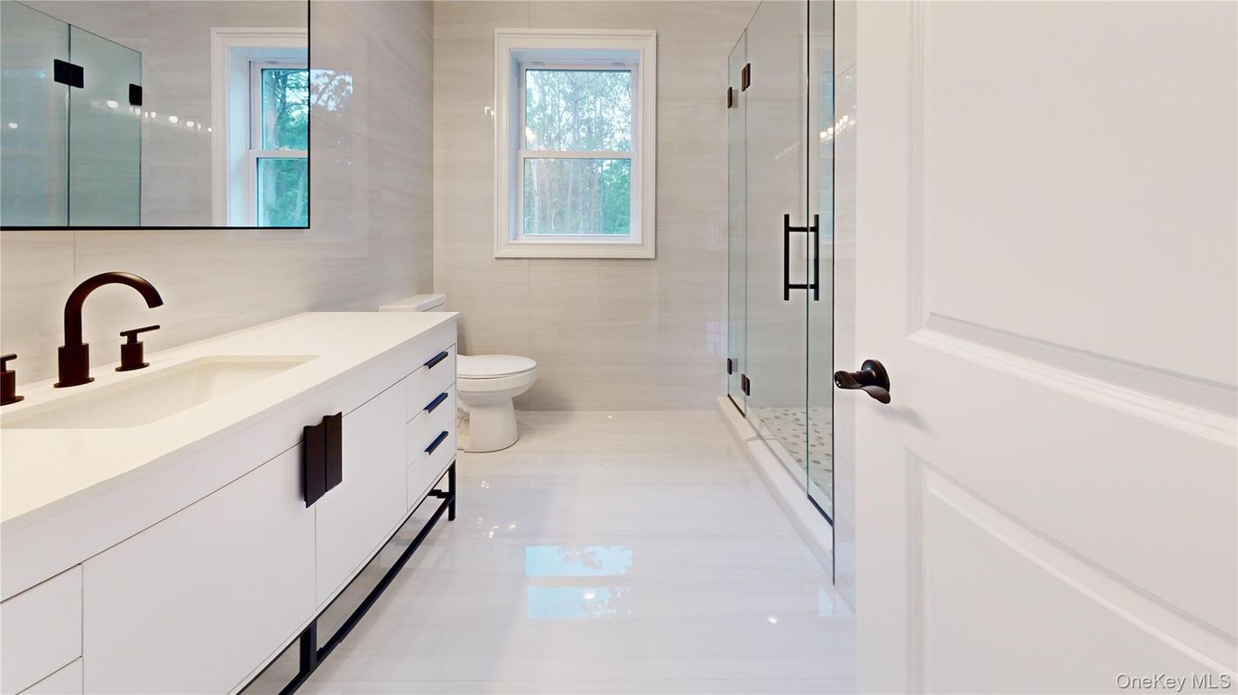 Bathroom, Dual Sink Vanities, Glass Shower, Interior