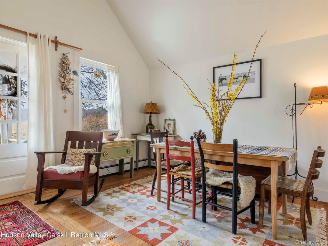 Dining room, Interior, Wood Texture Flooring