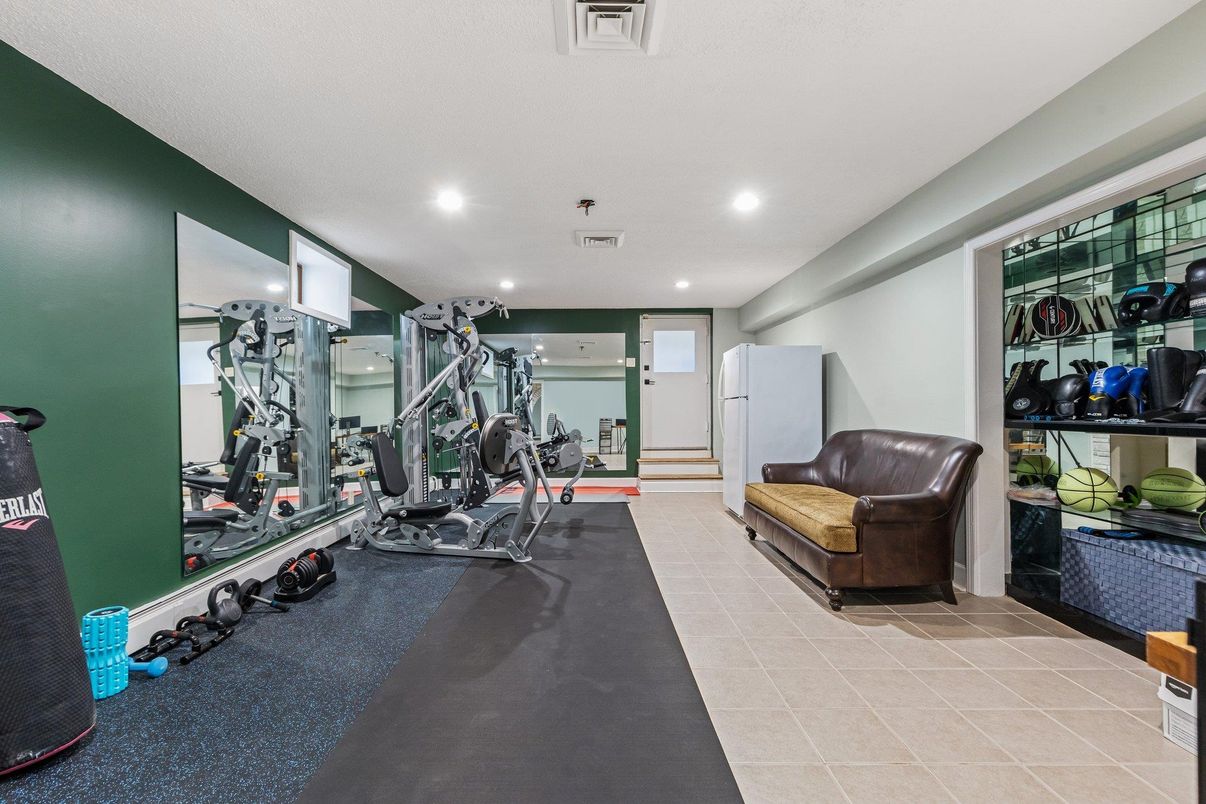 Fitness Equipment, Interior, Recessed Lighting