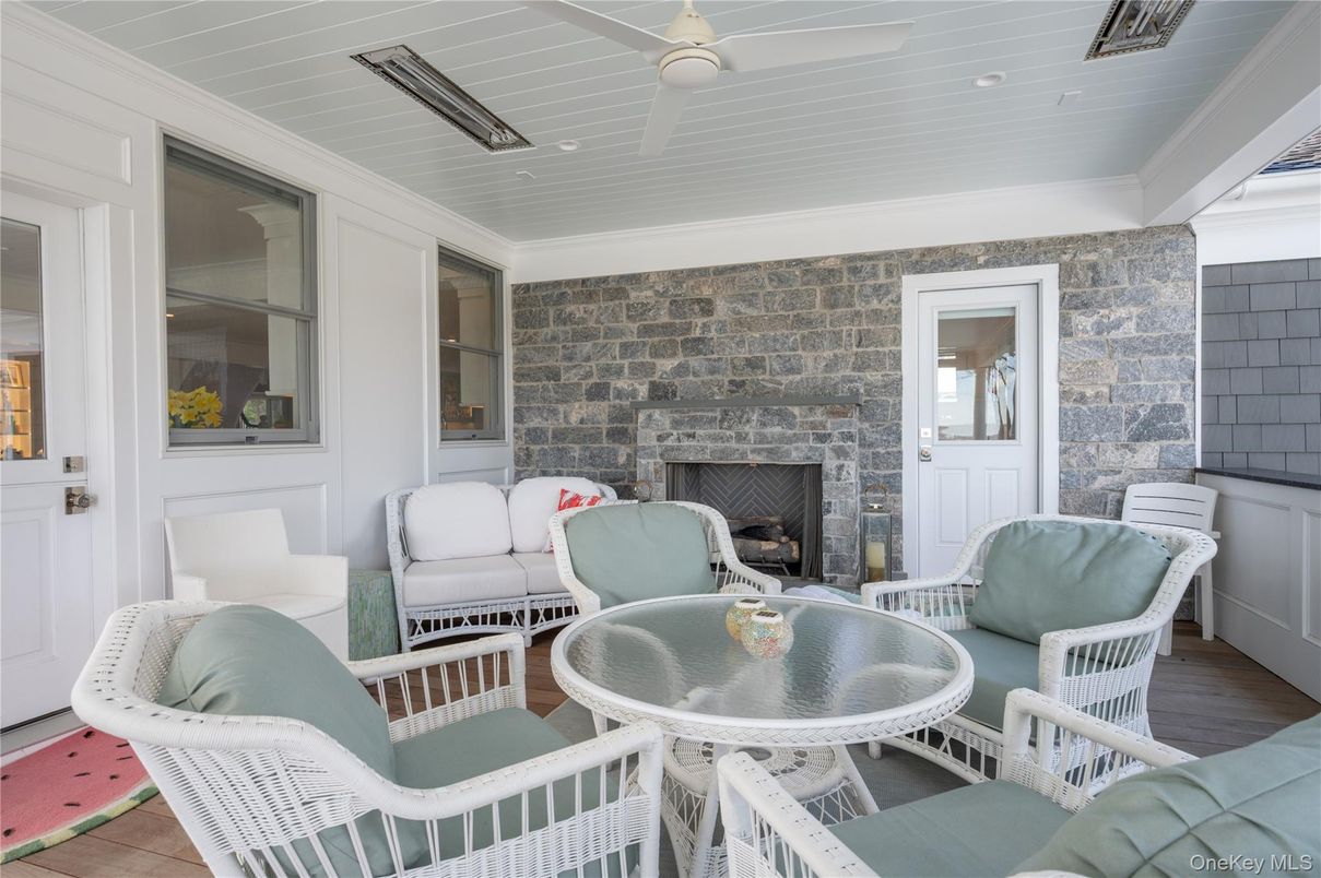 Exterior, Fireplace, Interior, Living room, Stone Walls, Wood Texture Flooring