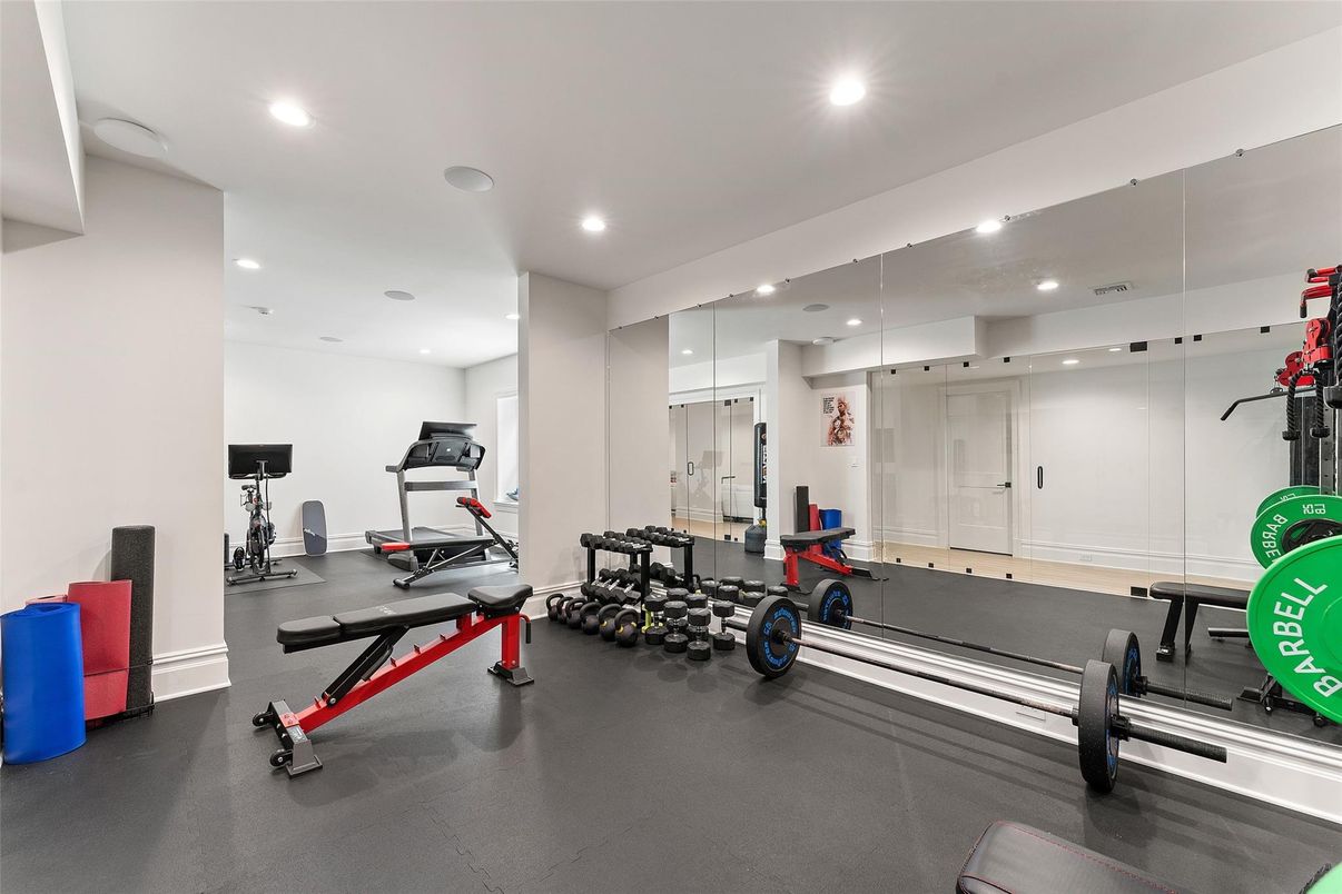 Fitness Equipment, Interior, Recessed Lighting