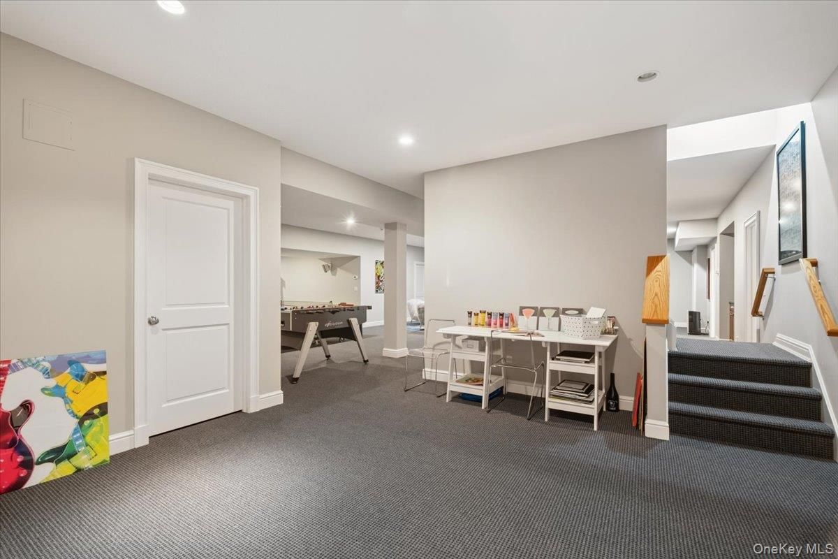 Dining room, Game Room, Interior, Recessed Lighting