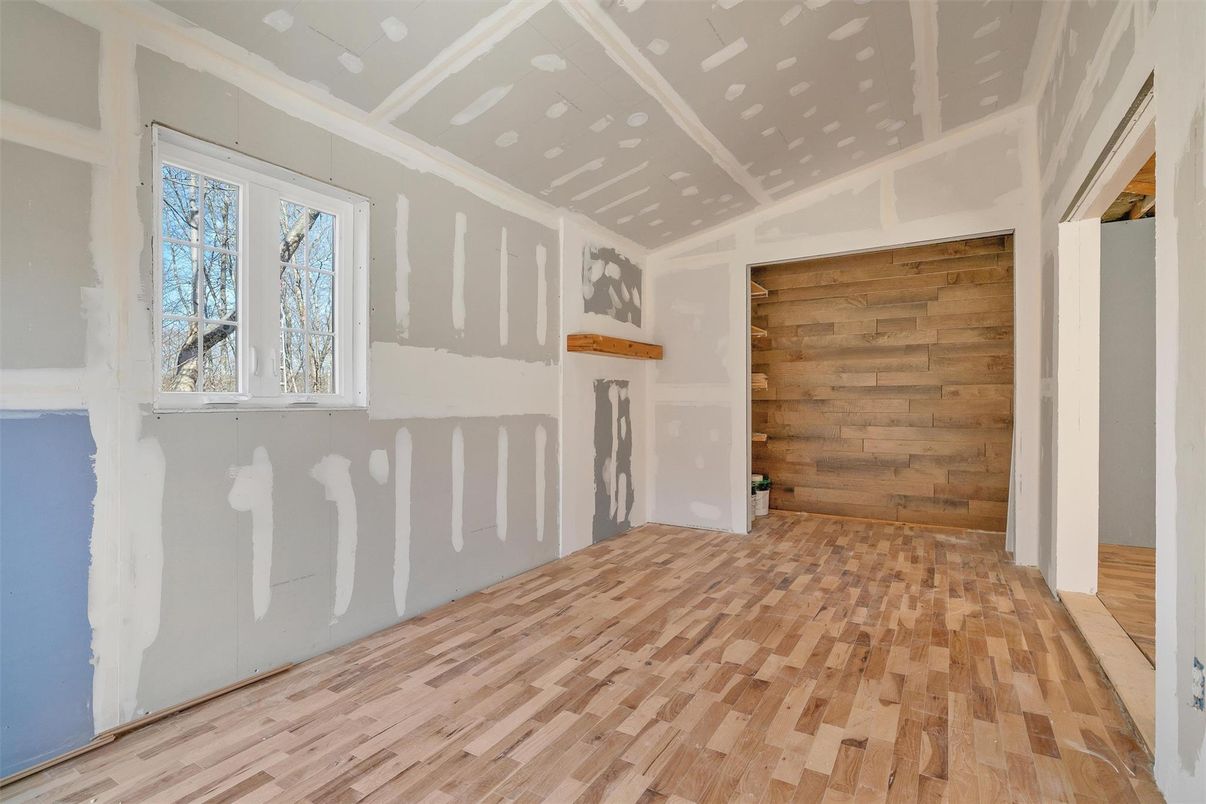 Empty room, Interior, Wood Texture Flooring, Wooden Walls