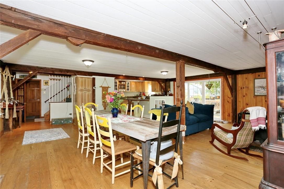Dining room, Interior, Kitchen, Wooden Beams, Wood Texture Flooring