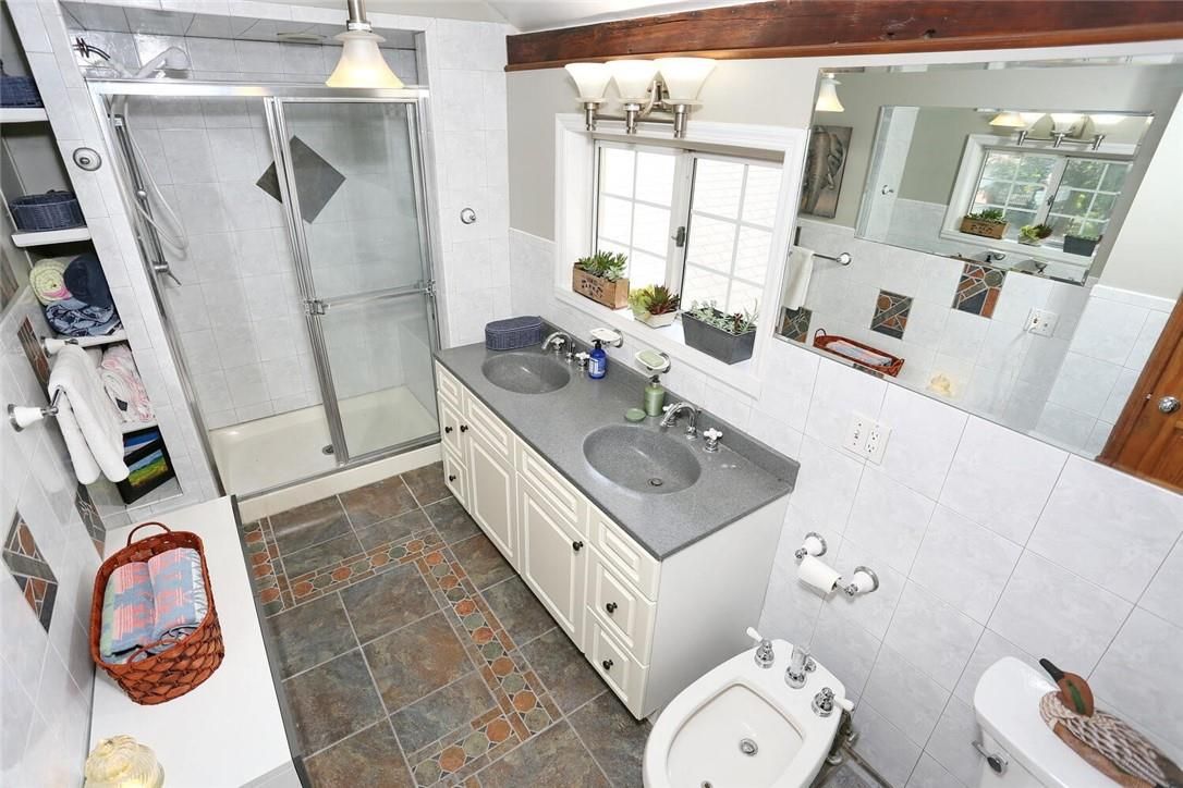 Bathroom, Dual Sink Vanities, Glass Shower, Interior