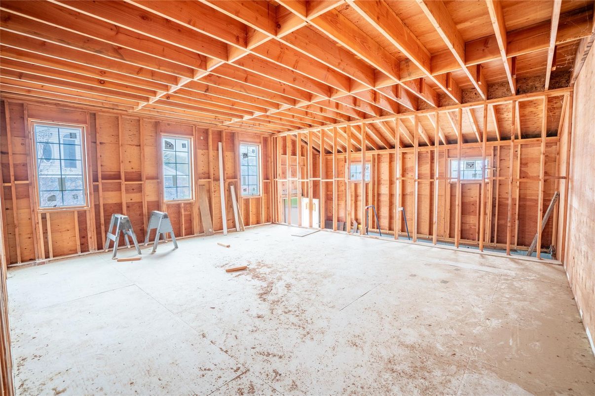 Empty room, Interior, Wooden Beams, Wooden Ceilings, Wooden Walls