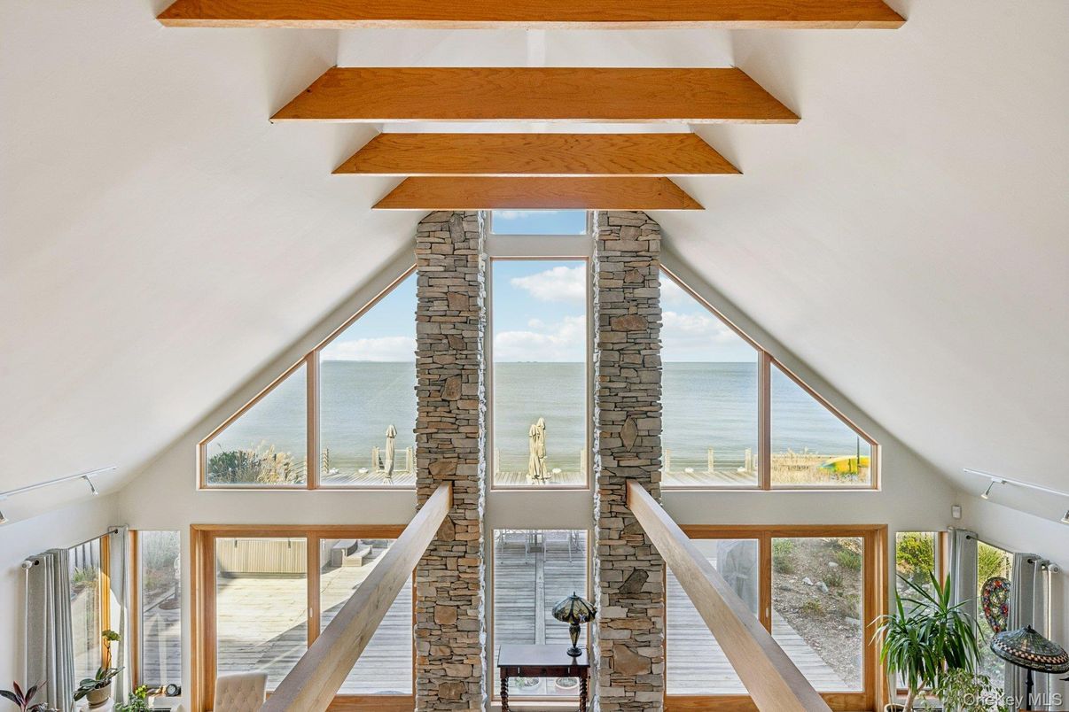 Interior, Water, Wooden Beams
