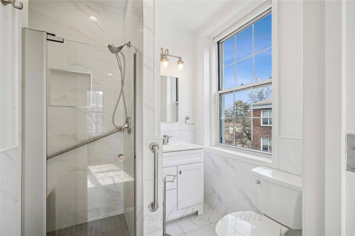 Bathroom, Glass Shower, Interior, Marble, Marble Walls