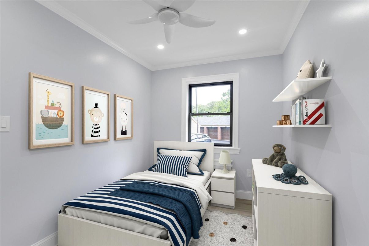 Bedroom, Interior, Recessed Lighting