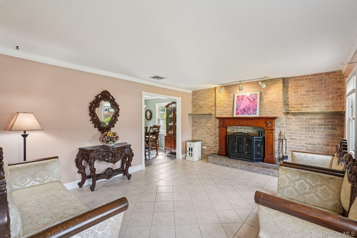Fireplace, Interior, Stone Walls