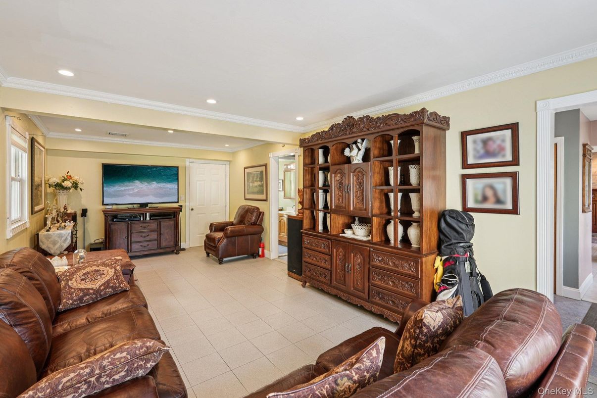 Interior, Living room, Recessed Lighting