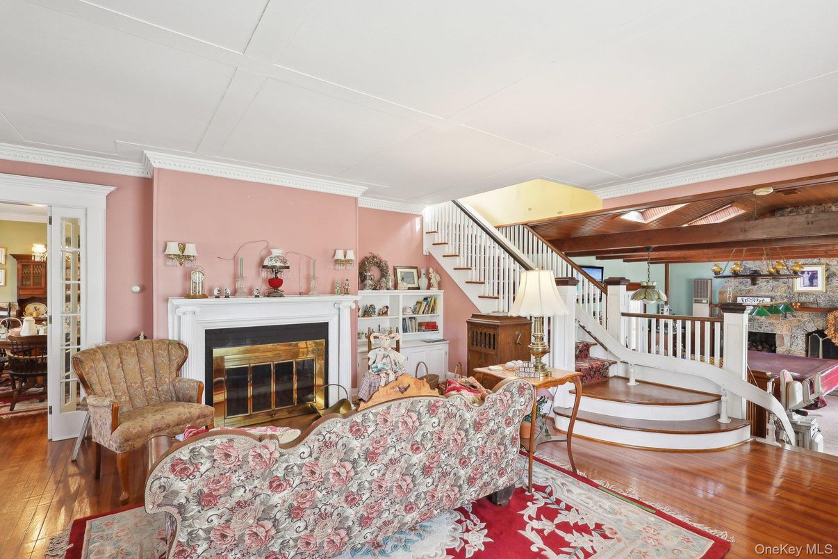 Fireplace, Interior, Living room, Wood Texture Flooring