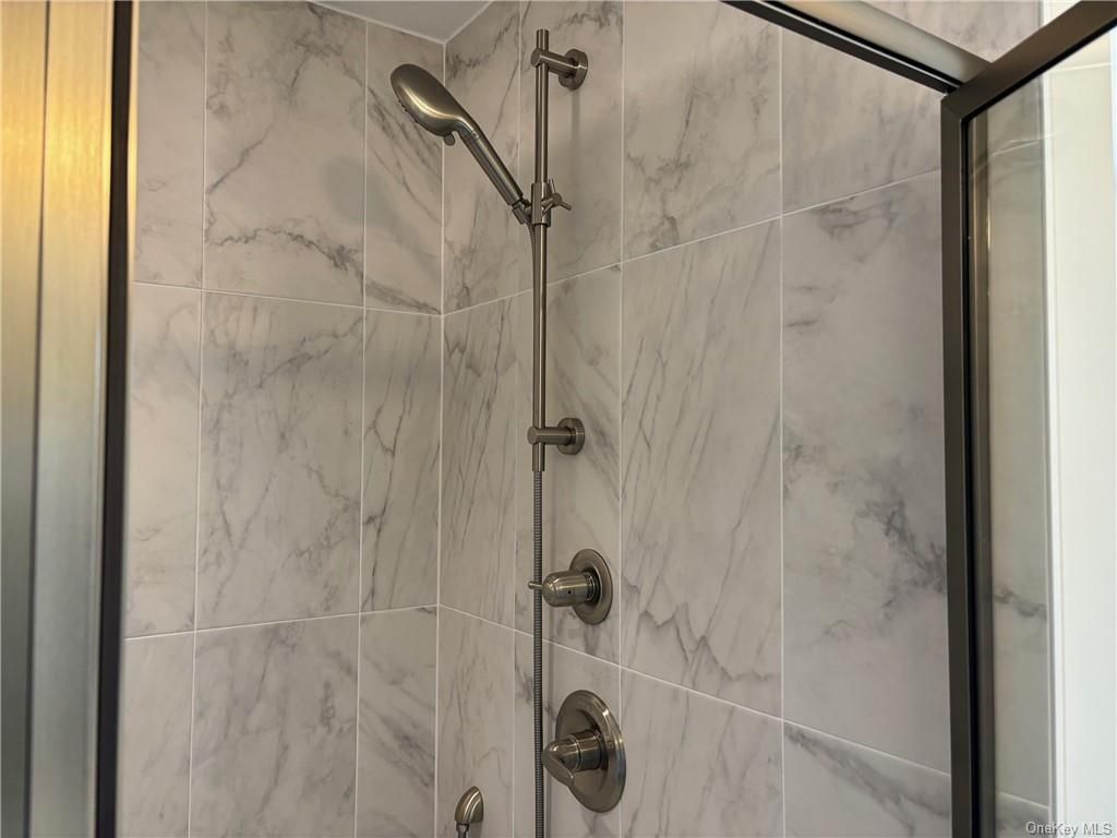 Bathroom, Glass Shower, Interior, Marble Walls
