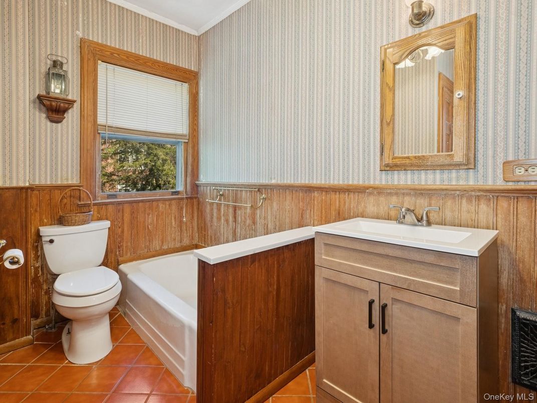 Bathroom, Interior, Wooden Walls