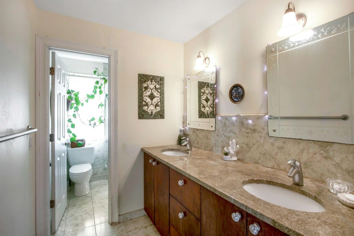 Bathroom, Dual Sink Vanities, Glass Shower, Interior