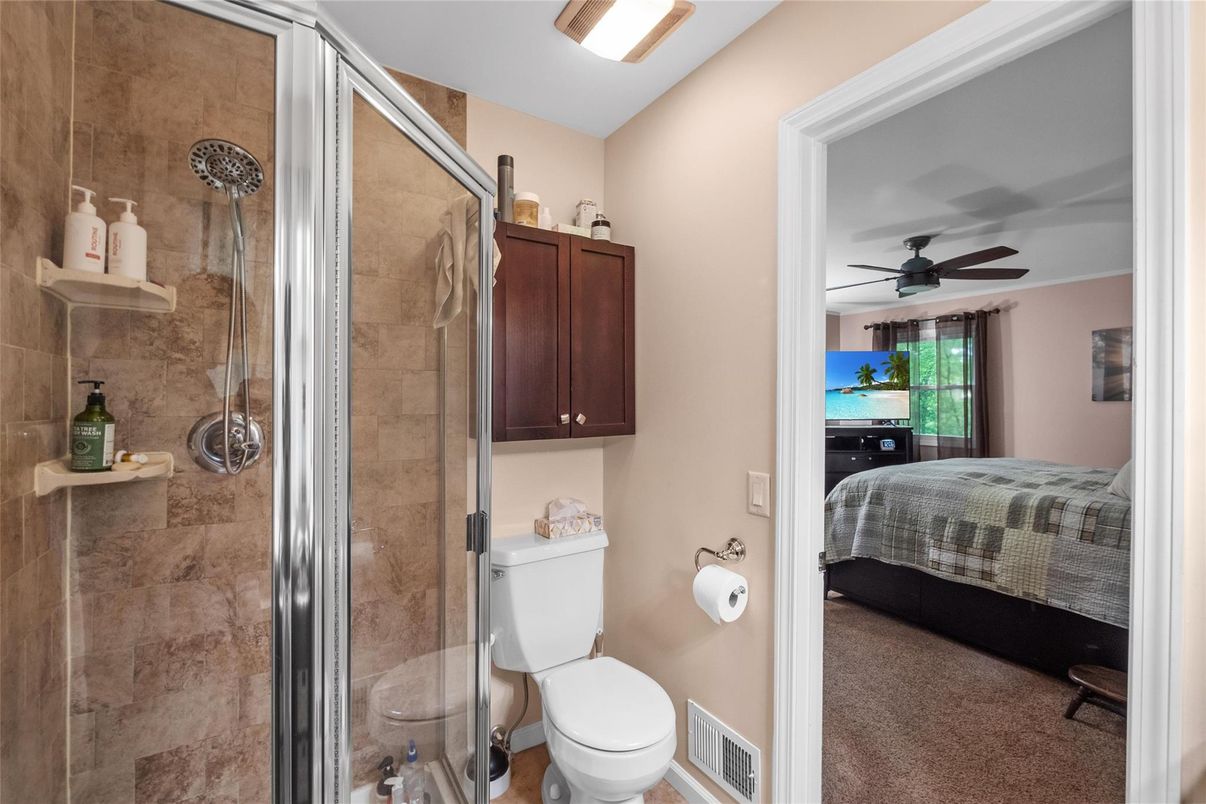 Bathroom, Bedroom, Glass Shower, Interior