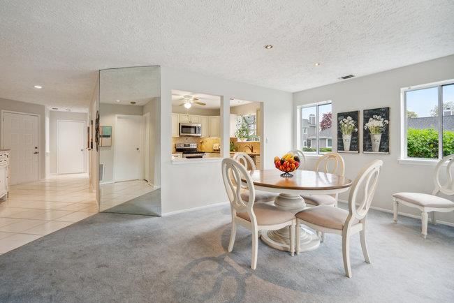 Dining room, Interior, Kitchen, Recessed Lighting