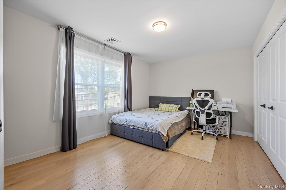 Bedroom, Home Office, Interior, Wood Texture Flooring