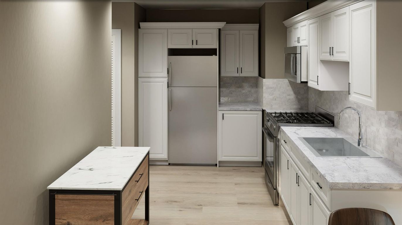 Interior, Kitchen, Wood Texture Flooring