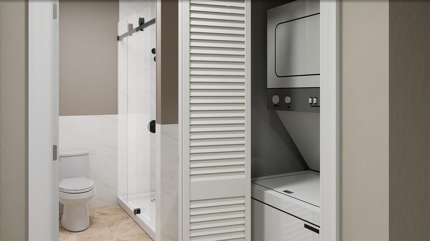 Bathroom, Interior, Utility Closets, Washer