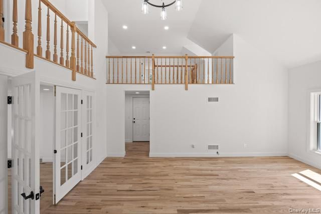 Interior, Pendant Lights, Recessed Lighting, Wood Texture Flooring