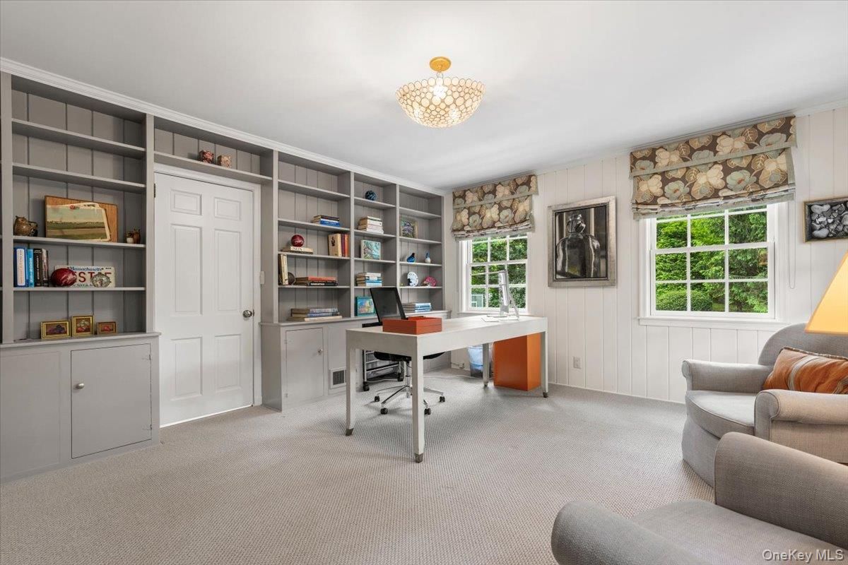 Chandelier, Home Office, Interior