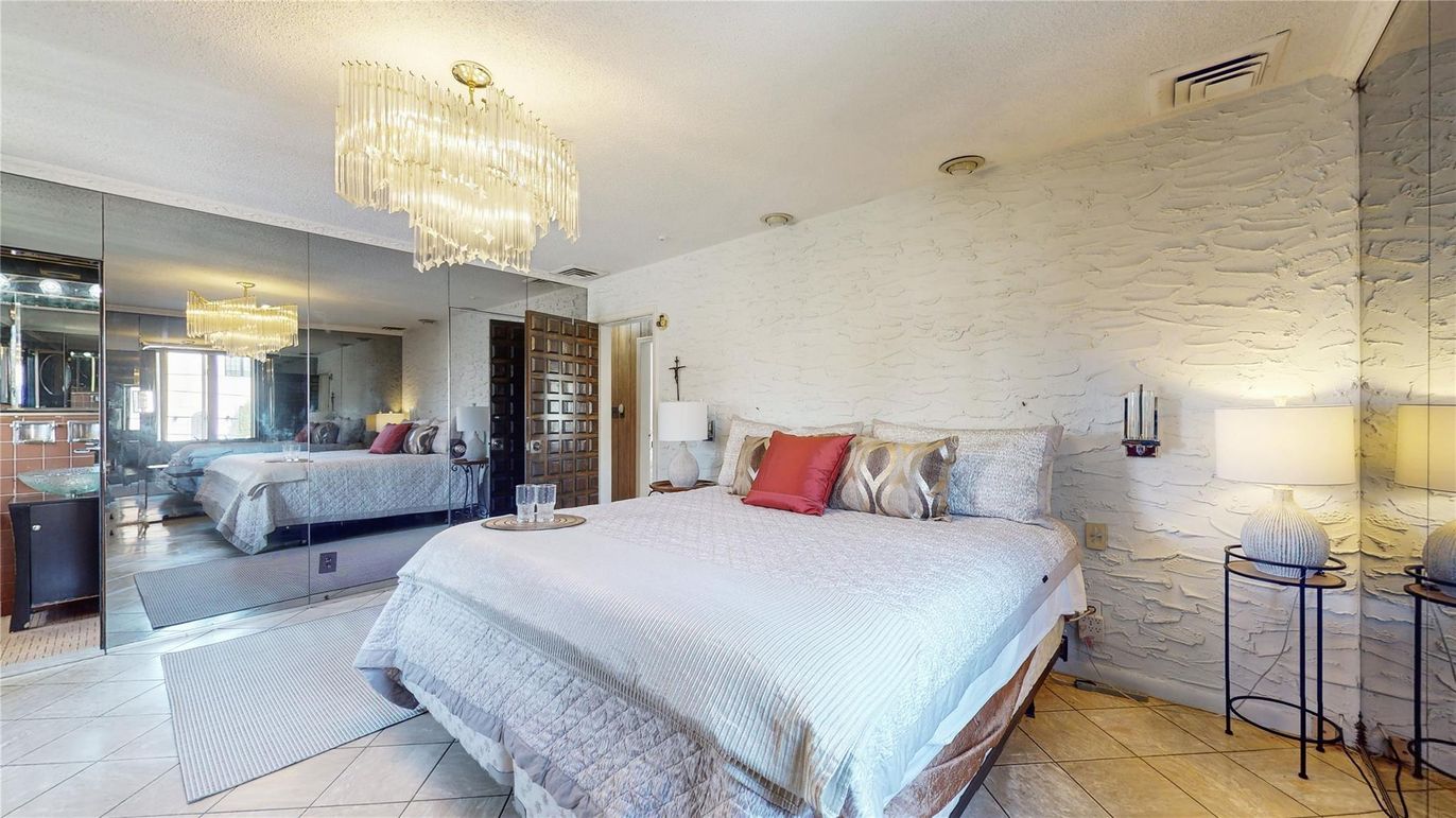 Bedroom, Chandelier, Interior