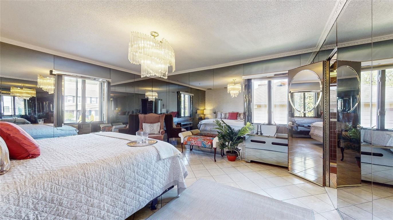 Bedroom, Chandelier, Interior