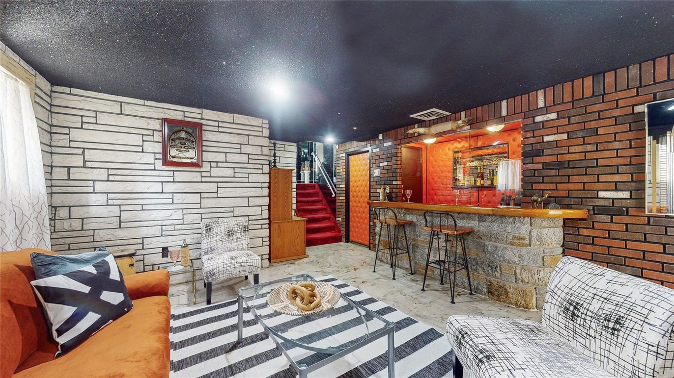 Interior, Recessed Lighting, Stone Walls