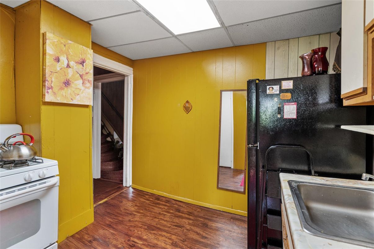 Interior, Kitchen, Wood Texture Flooring