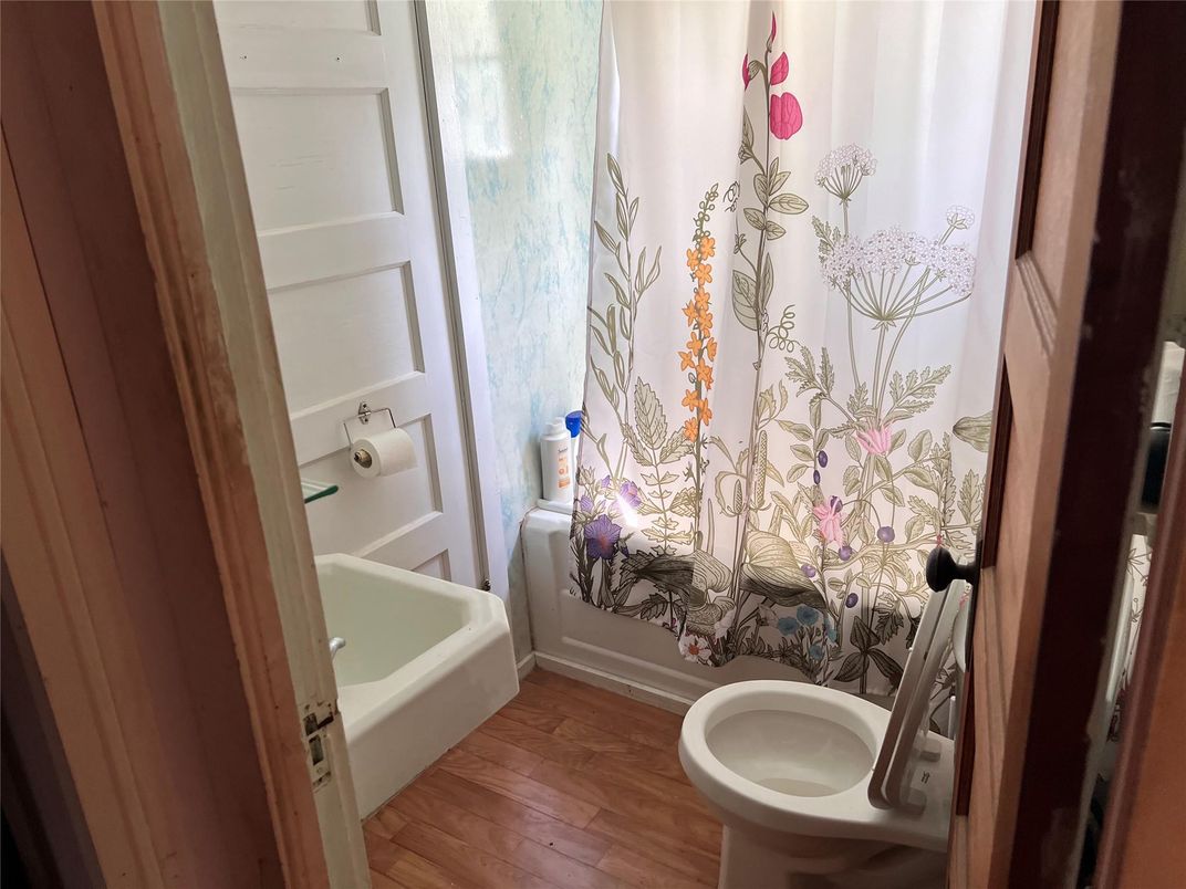 Bathroom, Interior, Wood Texture Flooring