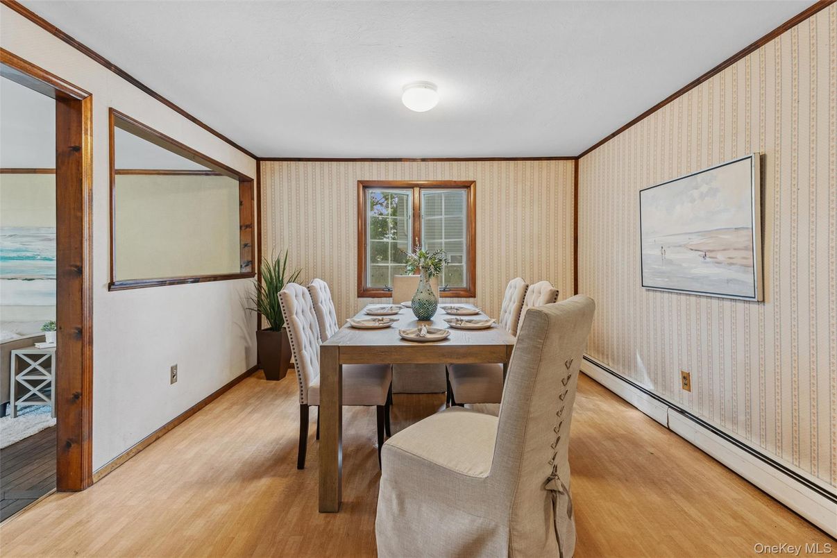 Dining room, Interior, Wood Texture Flooring