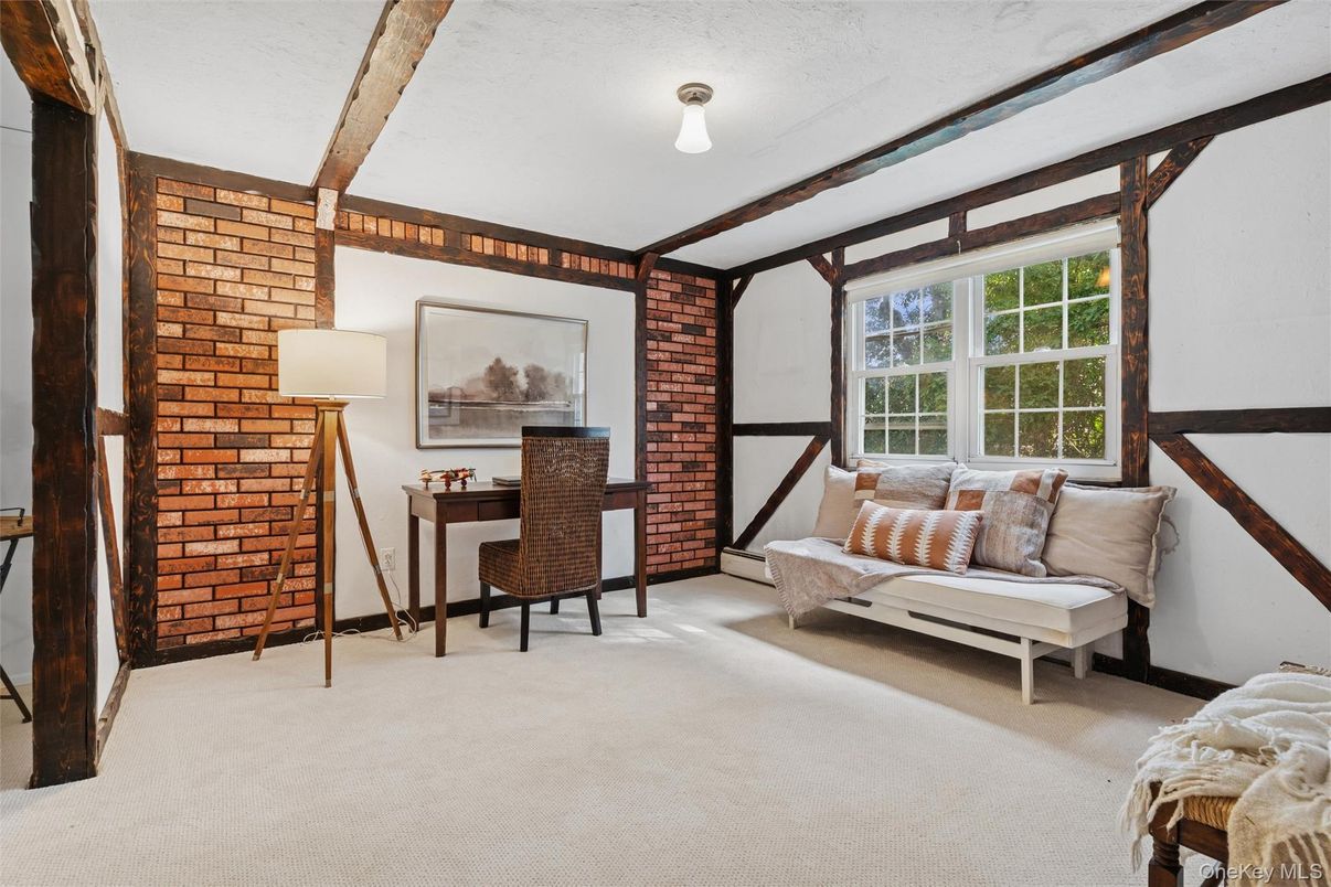 Home Office, Interior, Stone Walls