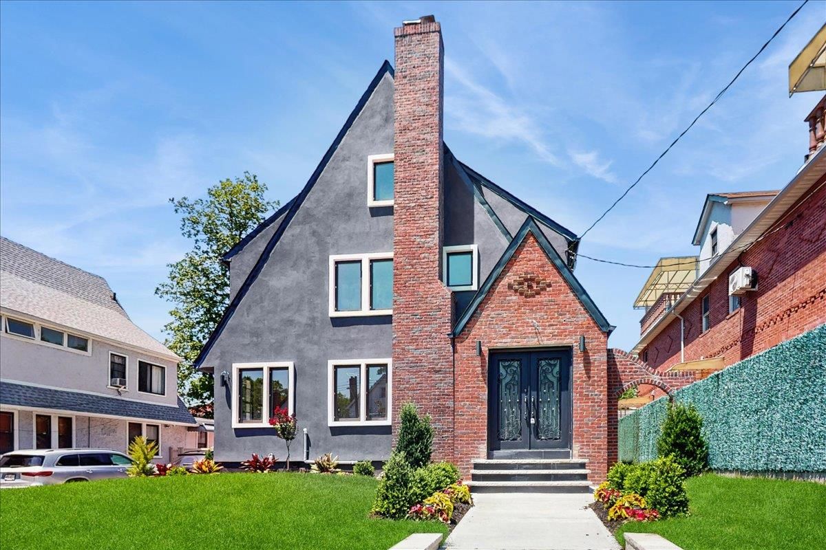 Exterior, Facade, Brick Facade, Tudor Revival