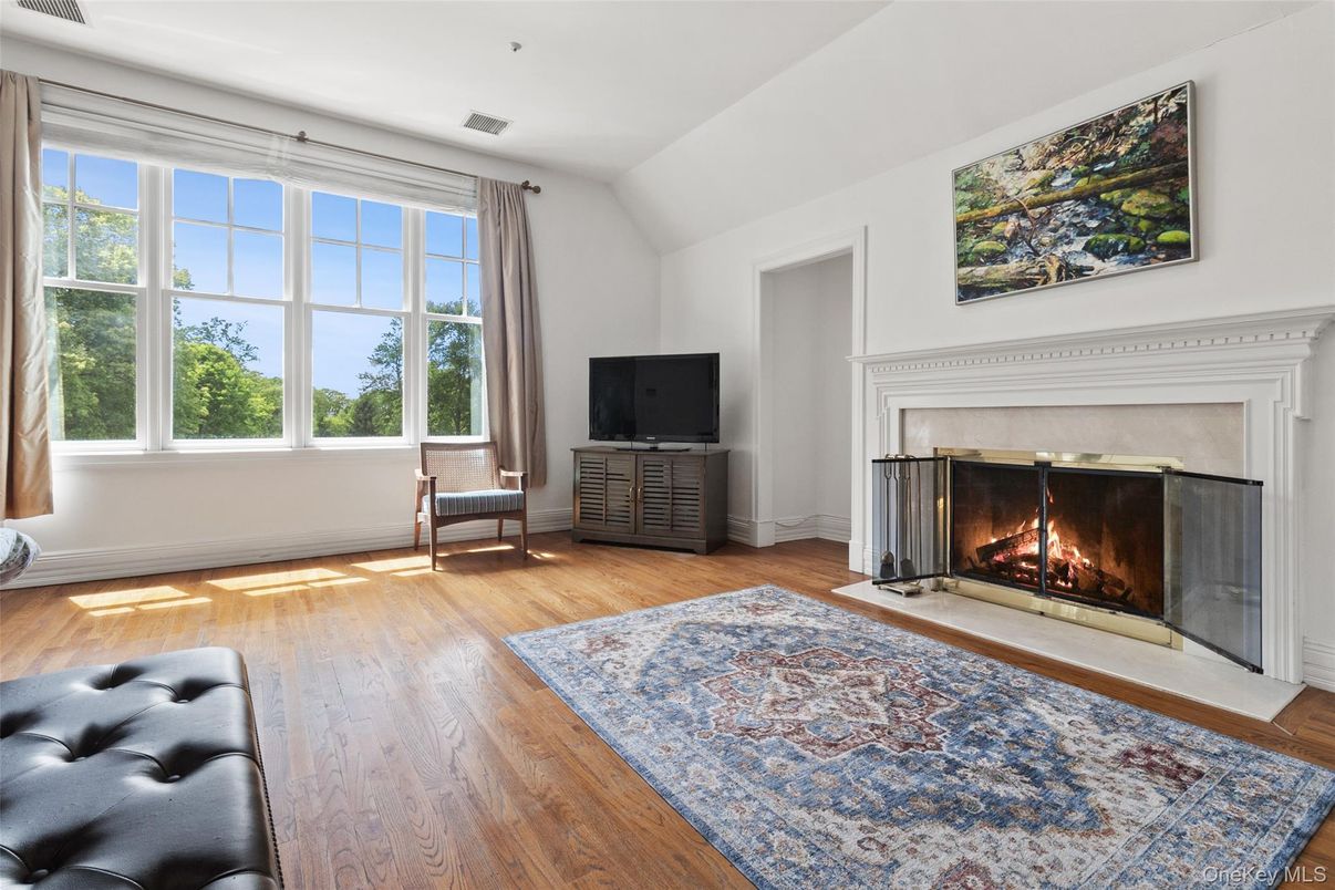 Fireplace, Interior, Wood Texture Flooring